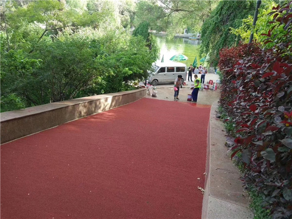 商丘彩色路面施工